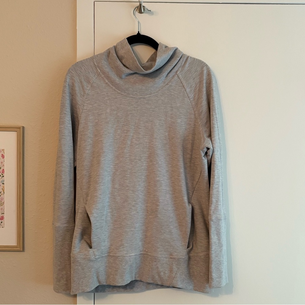 Lululemon Athletica Gray Cowl Neck Sweater